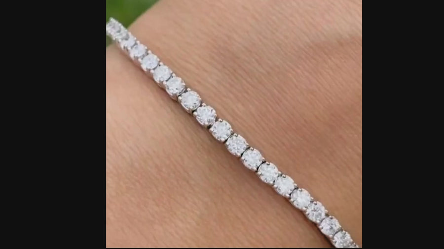 TENNISARMBAND MED DIAMANTER, 18 KARAT GULD